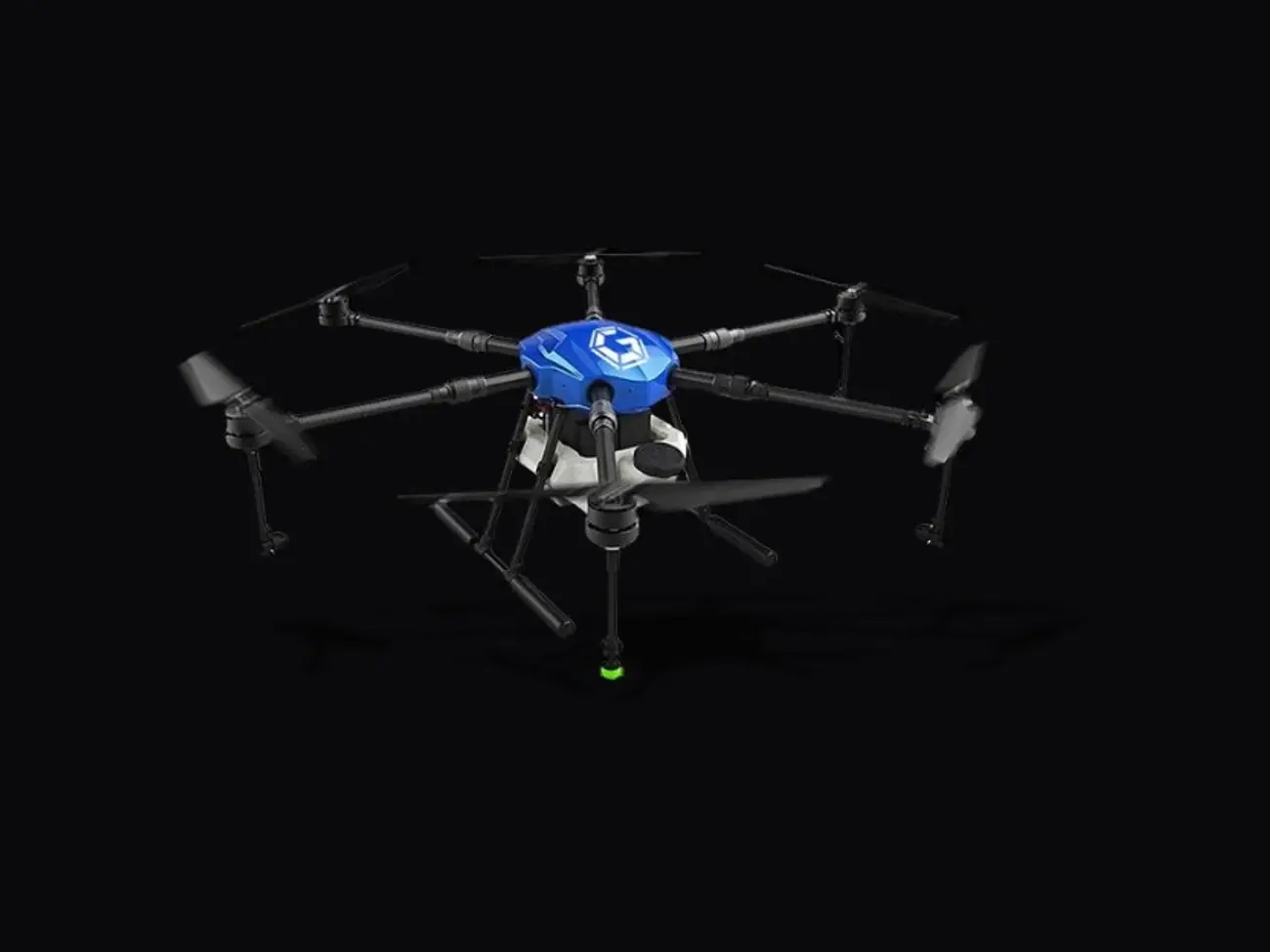 The Kisan 10 L agriculture spraying drone